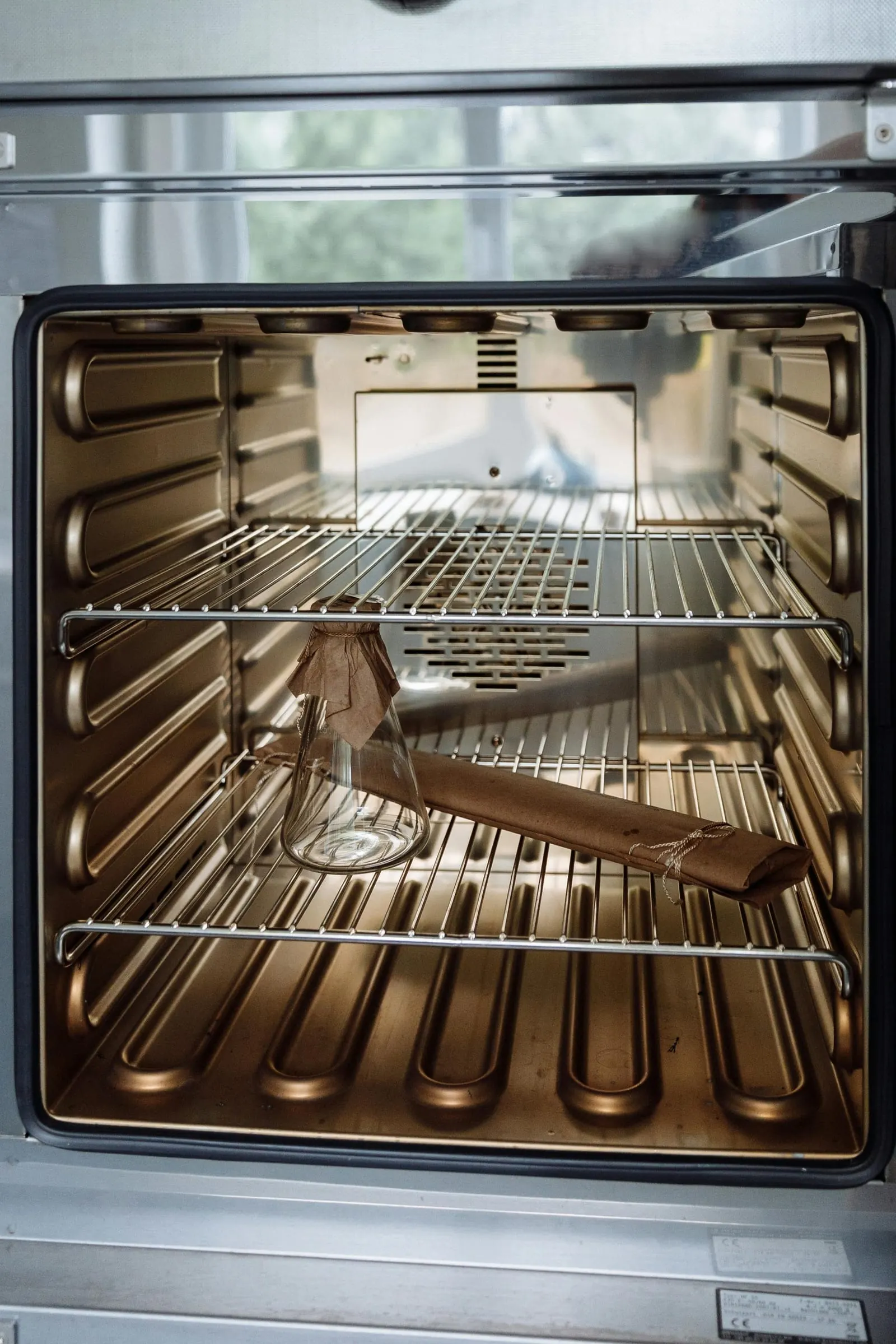 Oven scoured to factory finish