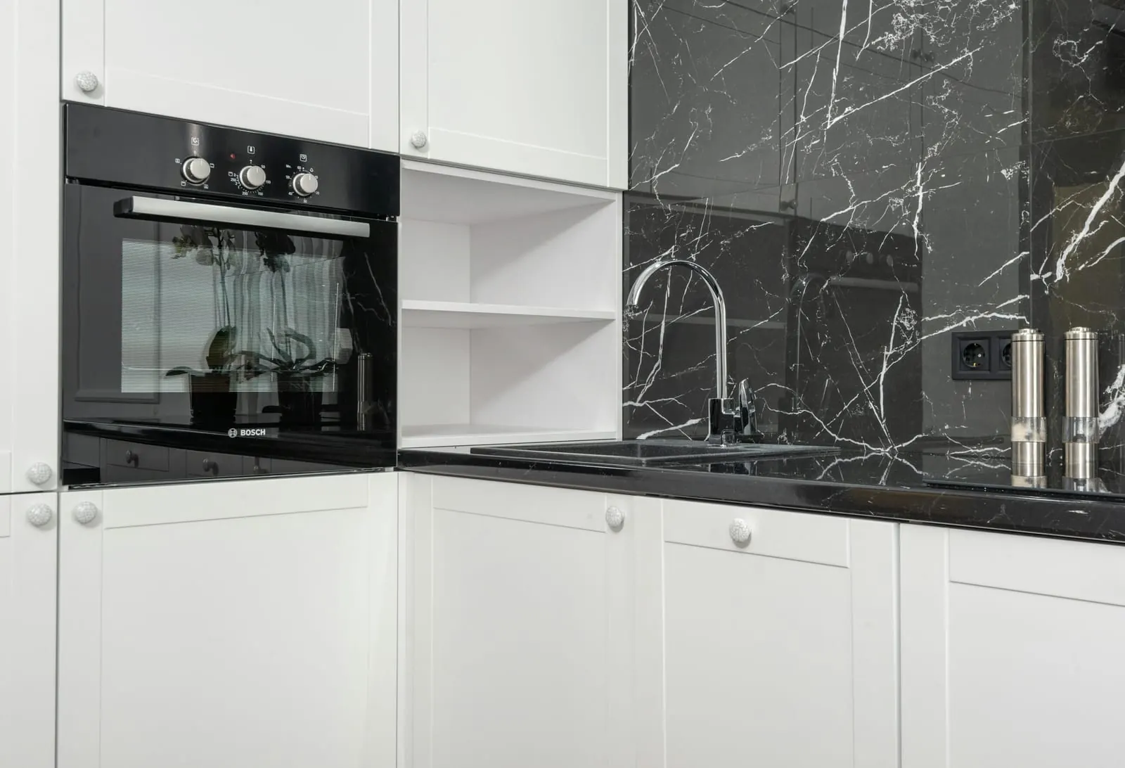 Spotlessly cleaned kitchen in a London home
